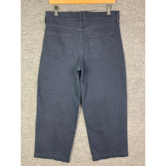 NEW Banana Republic Premium Denim High Rise Wide-Leg Crop‎ Jeans Size 32 Long - Picture 2 of 12
